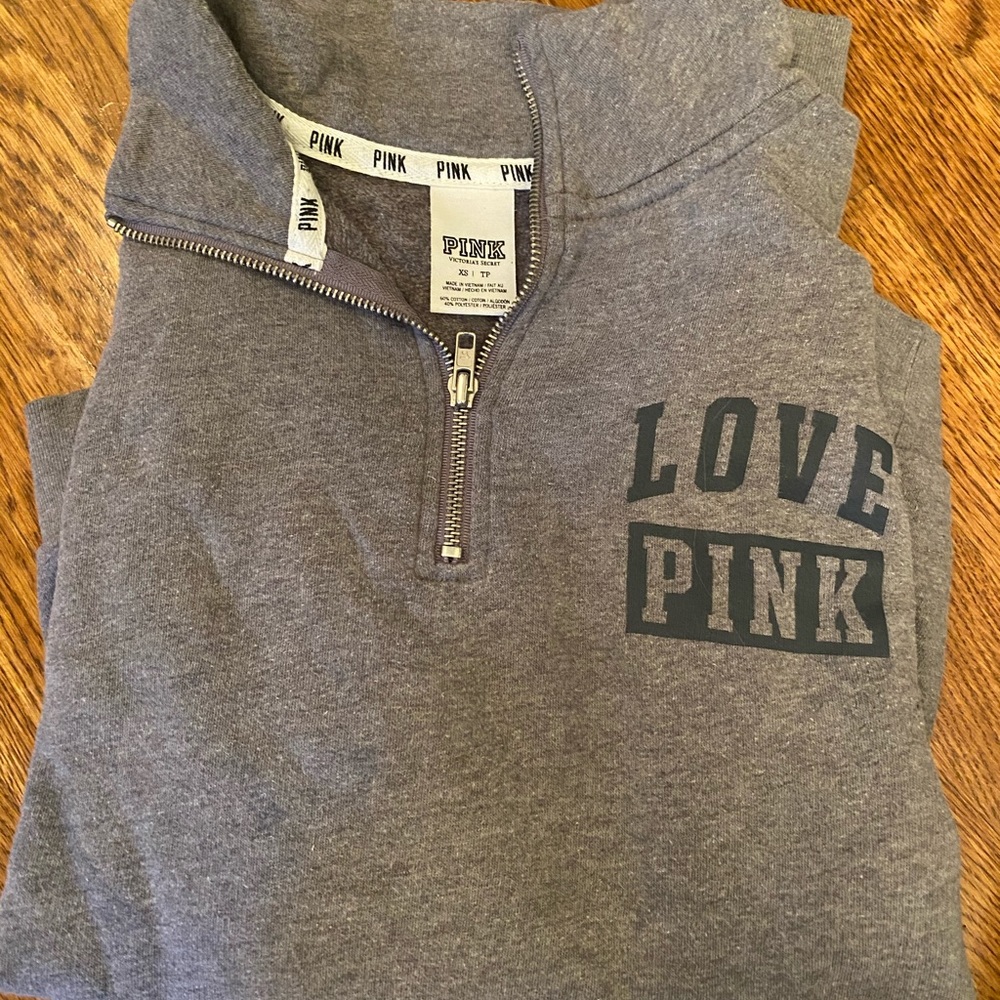 VS PINK quarter zip size XS